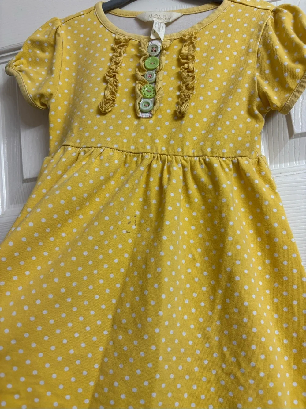 Matilda Jane Sun Flare Yellow Polka Dot Lap Dress